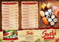 Sushi Example Grid Menu Sushi Menu Template | PosterMyWall
