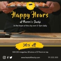 Sushi Happy Hour Video Template Postermywall Sushi Happy Hour Video Template Postermywall