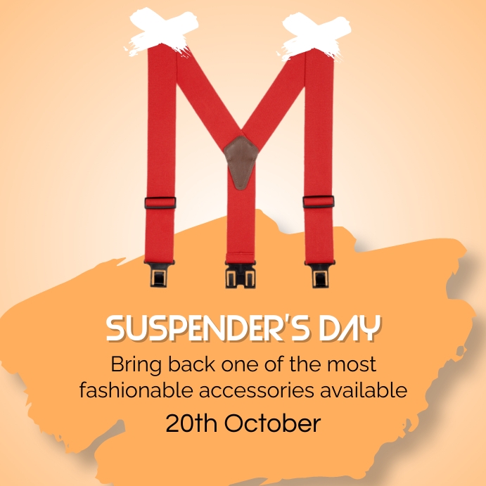 Suspender's Day Template | PosterMyWall