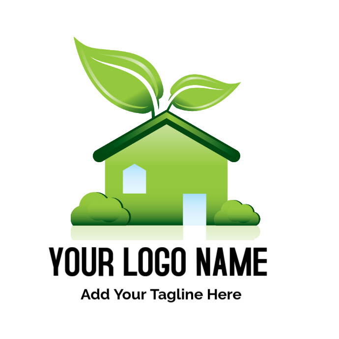 Sustainable Living Environmentally Friendly Green Home Sustainability Green Building, Green Home Log Logo template