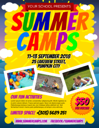 summer camp poster template free