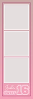 Sweet 16 Photo Strip Spanduk 2' × 6' template