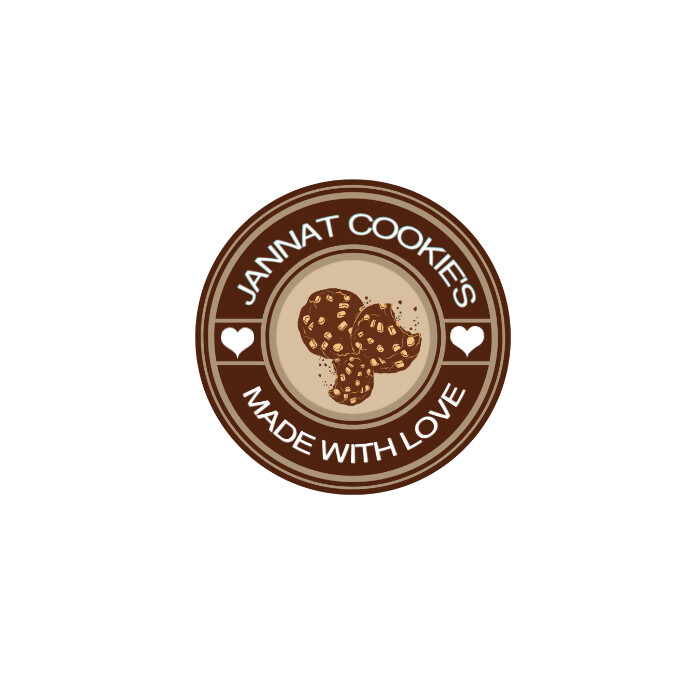 Sweet/bakery/handmade/cookies/icon/symbol/illustration/badge/bake/brown/food/elegant/ Logo template