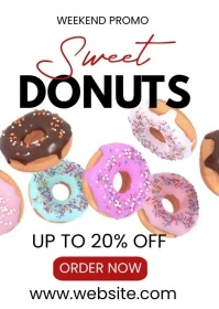 sweet donuts A6 template