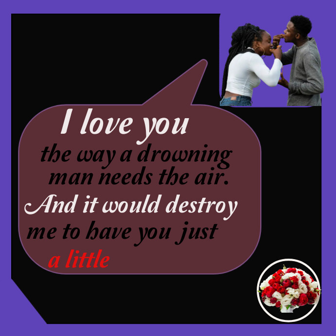 Sweet love message Template | PosterMyWall