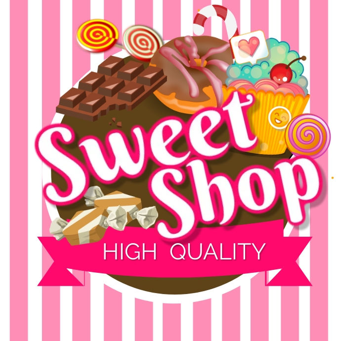 Sweet Shop Logo Template PosterMyWall sweet-shop-logo-template-postermywall