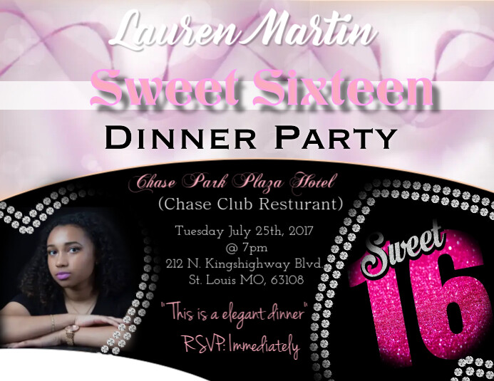 Sweet Sixteen Template Sweet Sixteen Template