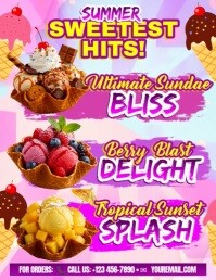 Ice Cream Sundae Promotion 传单(美国信函) Template