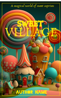 Sweet village book cover Kindle/Book Covers template