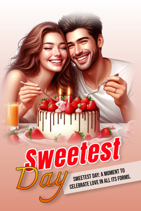 Sweet Pattern Days Sweetest day Template | PosterMyWall