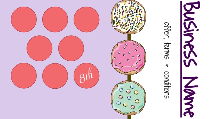Sweets Loyalty Card Template | PosterMyWall