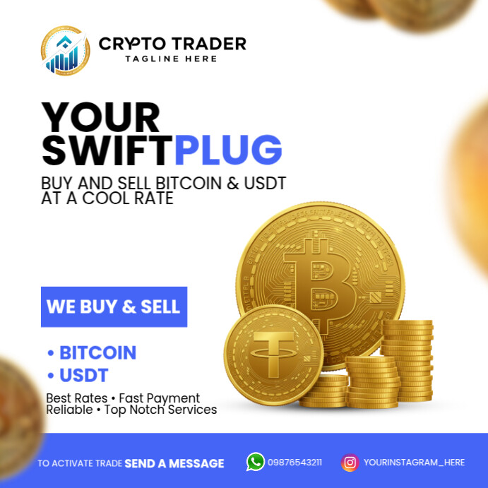 Swift Crypto Exchange Pos Instagram template