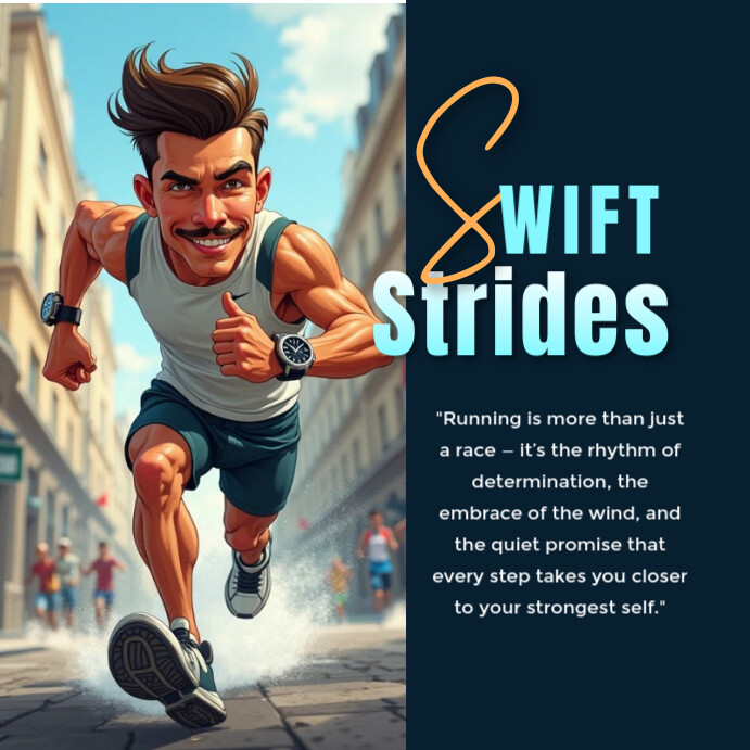 Swift strides Iphosti le-Instagram template