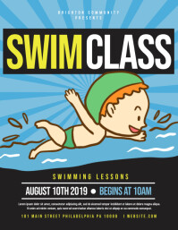 Swim Class Template | PosterMyWall