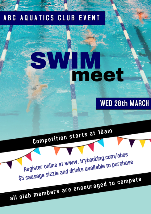 Swim Meet Template | PosterMyWall