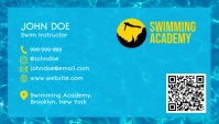 Swimming Academy Business card template