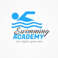 Swimming Academy Logo Template