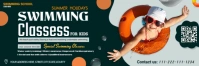 Swimming classes for kids banner design templates