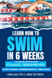 swimming Poster template