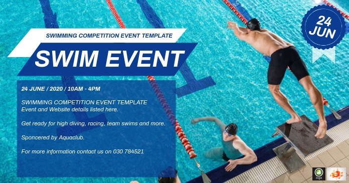 Swimming Event Names Examples Swimming Event Template | PosterMyWall