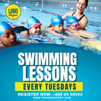 swimming lessions Square (1:1) template