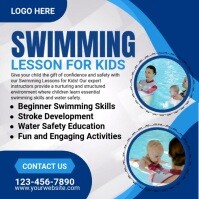 Swimming Lesson Promo Swimming Lesson Template | PosterMyWall