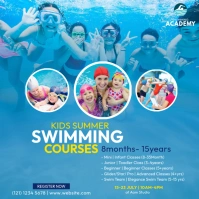 Swimming Lessons Ad Instagram Post template