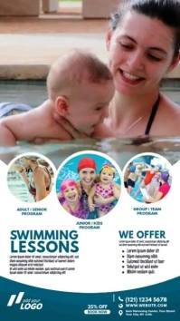 Swimming Lessons Ad Template Instagram Story