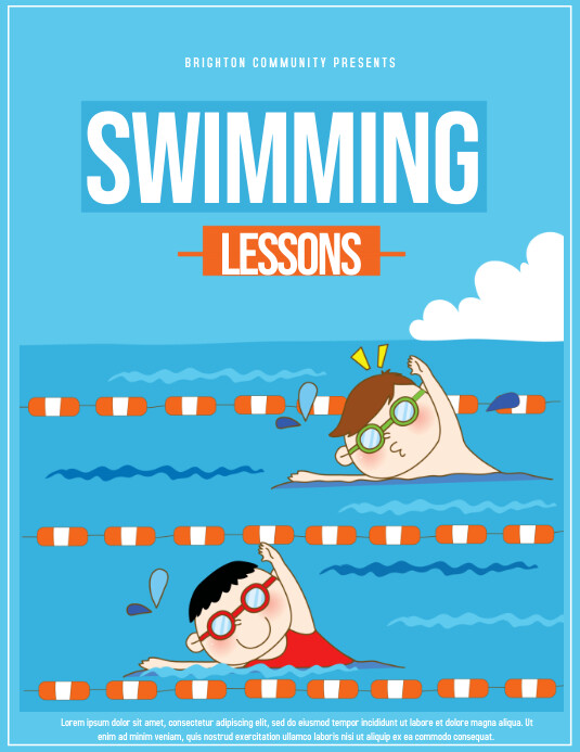 Copy of Swimming Lessons PosterMyWall