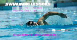Swimming Lessons Facebook-Anzeige template