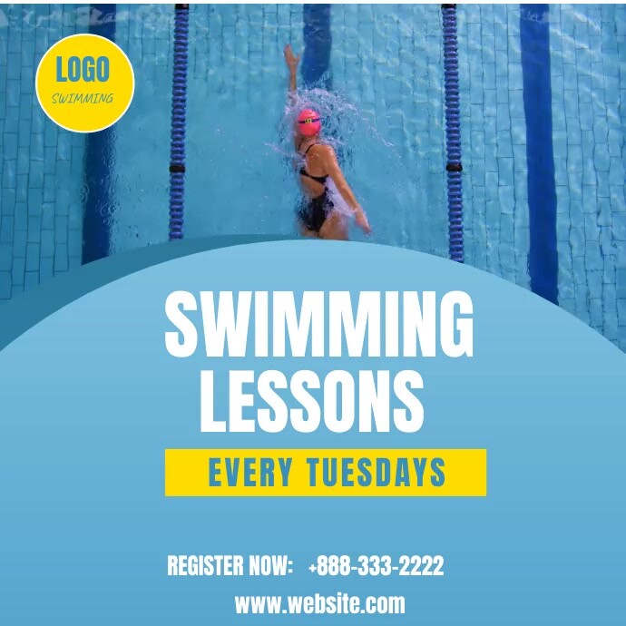 Swimming lessons Template | PosterMyWall