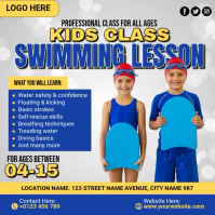 Swimming Lessons Promotion Template | PosterMyWall