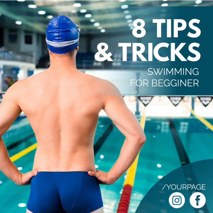 Swimming Lessons Social Media Ad Template Instagram Post