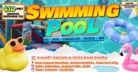 Swimming Pool Banner/Ads ภาพที่แชร์บน Facebook template