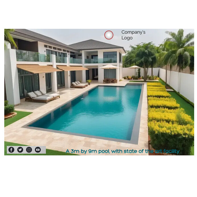 Swimming Pool Design Template | PosterMyWall