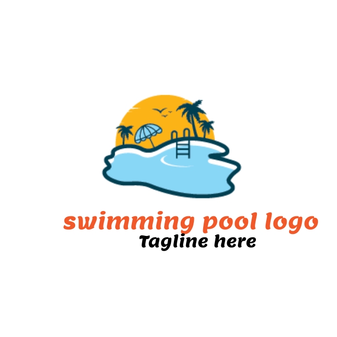 swimming pool logo Template | PosterMyWall