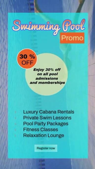 Price Pool Poster Plantilla de swimming pool promo | PosterMyWall