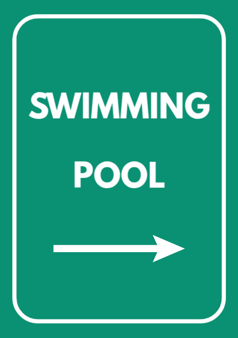 Swimming pool sign Template | PosterMyWall
