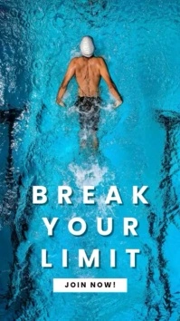 swimming sport template Tiktok Video