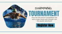 Swimming tournament Competition Template Twitter Post
