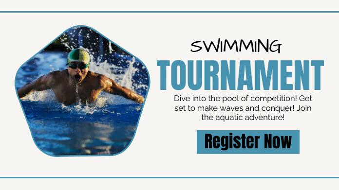 Swimming Event Names Examples Swimming tournament Competition Template | PosterMyWall