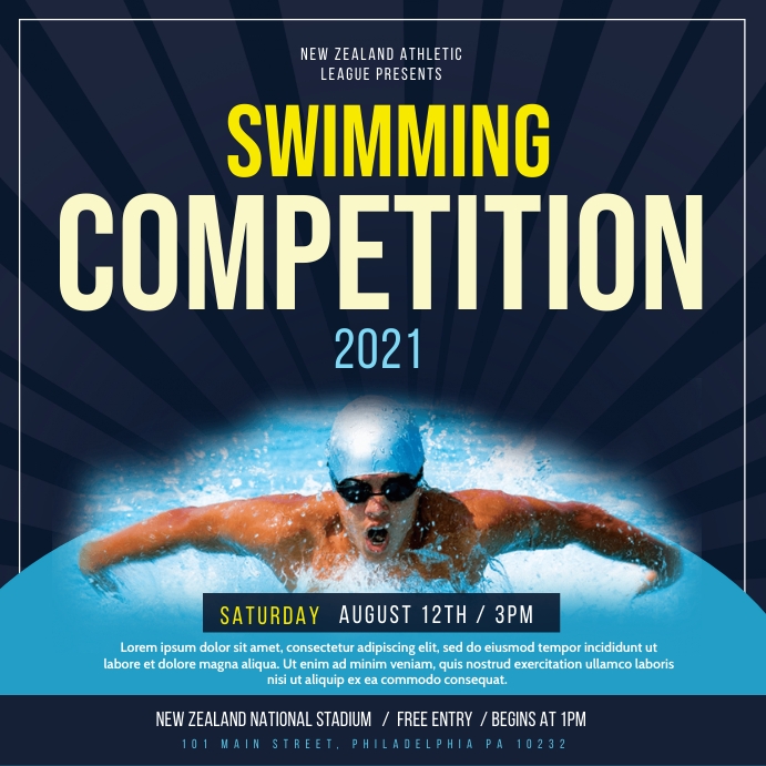 Swimming Event Names Examples Swimming Template Swimming Website Templates | ThemeForest