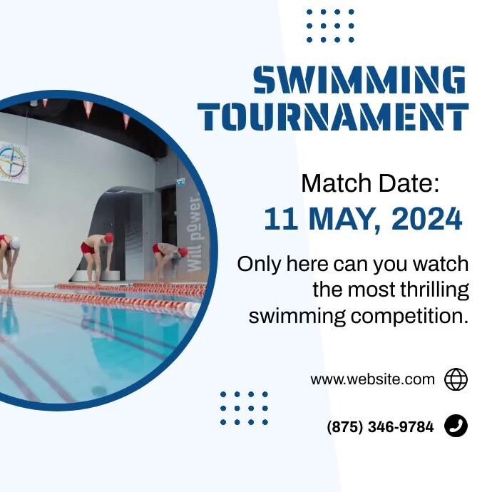 Swimming Event Names Examples Swimming Tournament Event Template | PosterMyWall