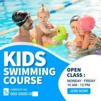 swimming13 Instagram Post template