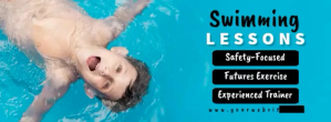 swimming4 Facebook-coverfoto template