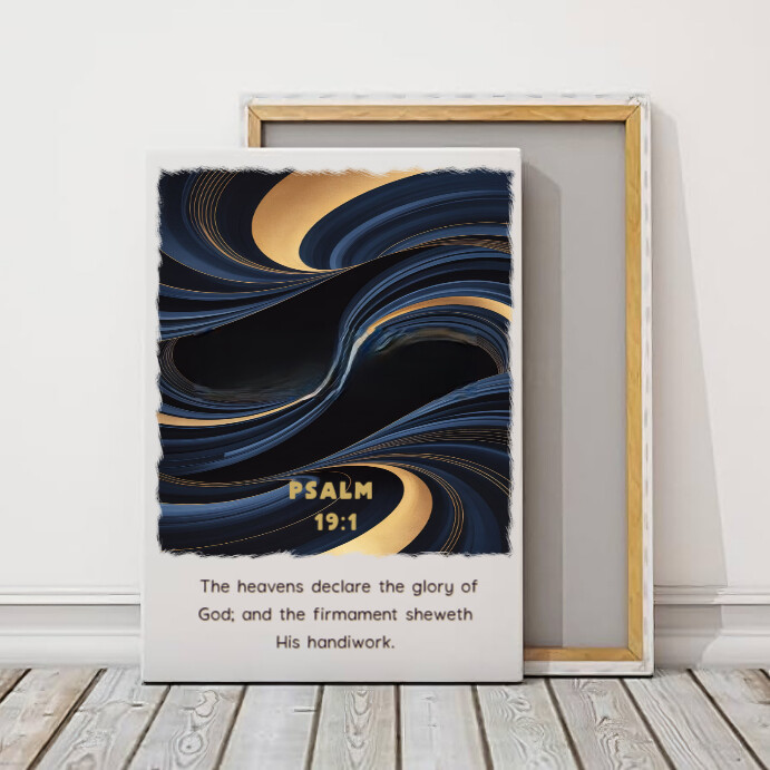 Swirling Abstract Christian wall frame Instagram Post template