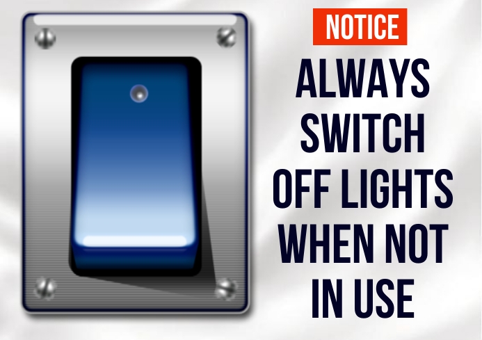 switch off lights Template | PosterMyWall