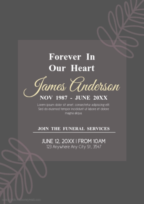 Sympathy Script Sympathy Card — Elegant Condolence Message Template | Editable ...