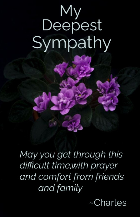 Sympathy Card (1) Tabloid template