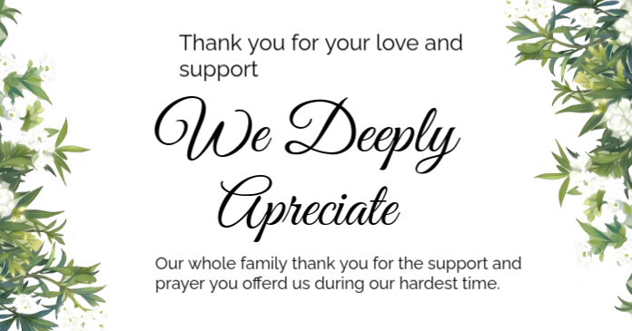 Sympathy card design template (1) Facebook 共享图片
